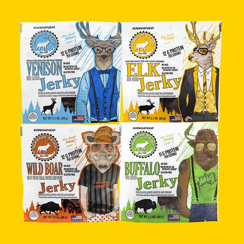 Exotic Jerky and beef jerky that is high protein, low carb, and keto friendly.