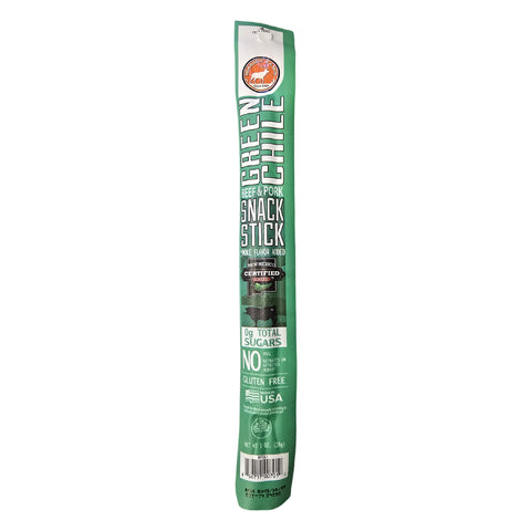 Green Chile and Autumn Blend Chile Beef & Pork Snack Sticks (12 pack)