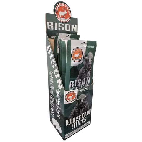 Wholesale Bison Hickory Smoked Snack Stick - 6 count multi-pack caddy