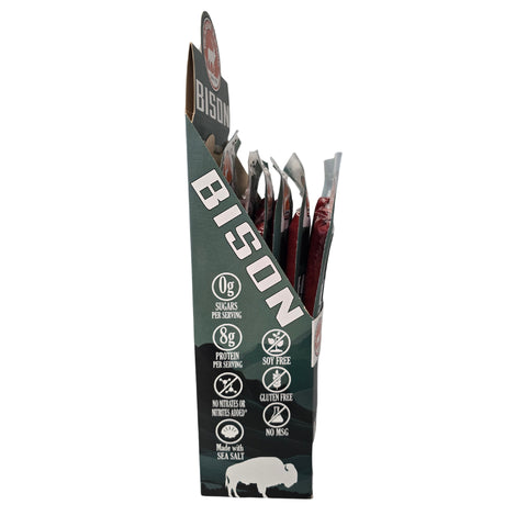 Wholesale Bison Hickory Smoked Snack Stick - 6 count multi-pack caddy