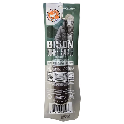 Bison Hickory Smoked Summer Sausage (6 oz.)