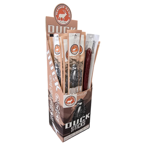 Wholesale Duck Hickory Smoked Snack Stick - 24 count caddy