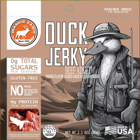 Wholesale Duck Jerky Display Tray - 12 each 2.1oz Resealable Bags