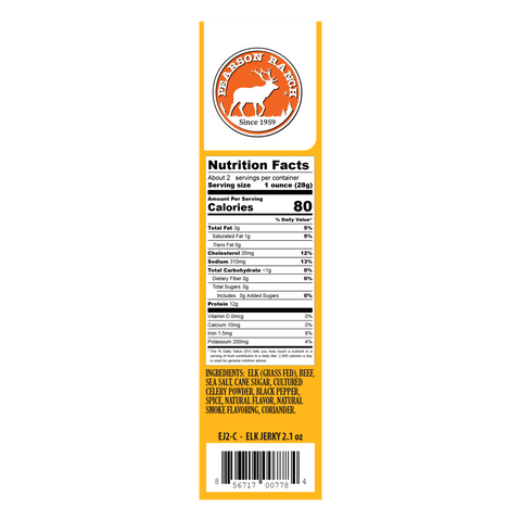 Elk Jerky - 2.1oz Resealable Bag